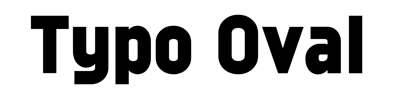 Typo Oval